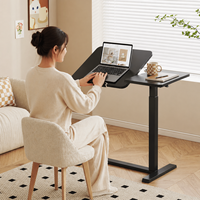Table d'appoint réglable en hauteur pour canapé, table mobile pour ordinateur portable, idéale pour la lecture, la saisie et le télétravail