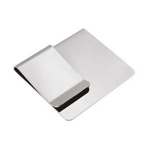Portafoglio minimalista da uomo di alta qualità con doppia Clip per soldi in alluminio e fibra di carbonio fodera sottile ed elegante con chiusura a scatola - Product Image 2