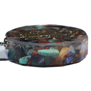 Collar con colgante de orgonita, colgante de resina de cubo de Metatron, cristal curativo, Chakra de Geometría Sagrada - Product Image 5