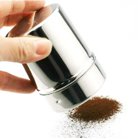 Ensemble de pots à épices en métal pour le stockage de sel et de poivre, vente en gros d'outils uniques en acier inoxydable