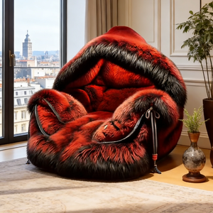 Fauteuil de relaxation surdimensionné à capuche, chaise individuelle de luxe moelleuse et confortable pour salon - Product Image 6