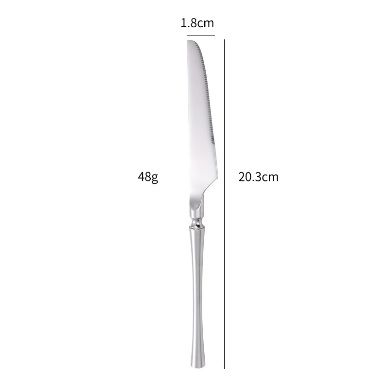 couteau à dessert en argent