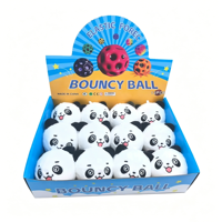 Jolie balle rebondissante en peluche PU de 6 cm, jouet amusant anti-stress pour enfants, idéal pour la promotion