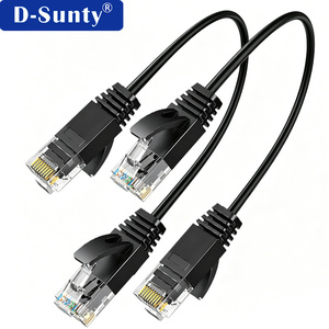 10Gbps Cat6A UTP Ultra Thin Network <b>Cable</b> 28/30AWG 8 Conductor Pure Bare Copper RJ45 <b>Ethernet</b> Patch Cord for Cabinet Data Center - Product Image 1
