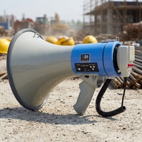 Megáfono Portátil Multifunción ER66 de 50W con Soporte para Tarjeta de Memoria para Uso en Exteriores V5.0