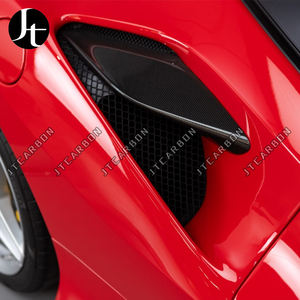 Couvercle d'évent latéral en fibre de carbone sèche pour <span class=keywords><strong>Ferrari</strong></span> F8 Tributo Spider Side Fenders Easy Sticker - Product Image 2