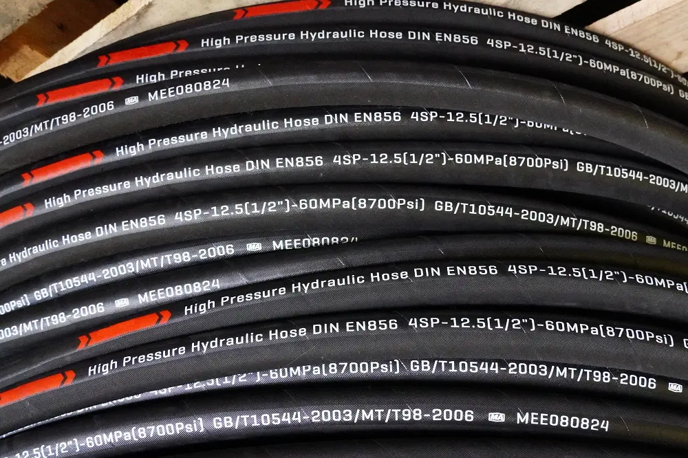 SAE 1SN/2SN/R1/R2 1/4" to 2" hydraulic/high pressure rubber flexible rubber hydraulic hose