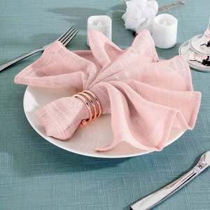 Proveedor de Servilletas de Poliéster con Aspecto de Lino para Restaurantes, Hoteles y Banquetes con Borde Cosido - Product Image 1