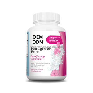 קפסולות צמחיות ללא חילבה (OEM/ODM) לבריאות השד והנקה לנשים, תמיכה טבעית לשיפור חזה וזרימת חלב - Product Image 1