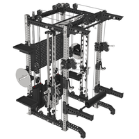 Appareil de musculation multifonction Commercial Tower Smith 5 Angles 4 12 Degrés pour Squat, Bench Press, Lat Pulldown, Traction – Équipement de Gym