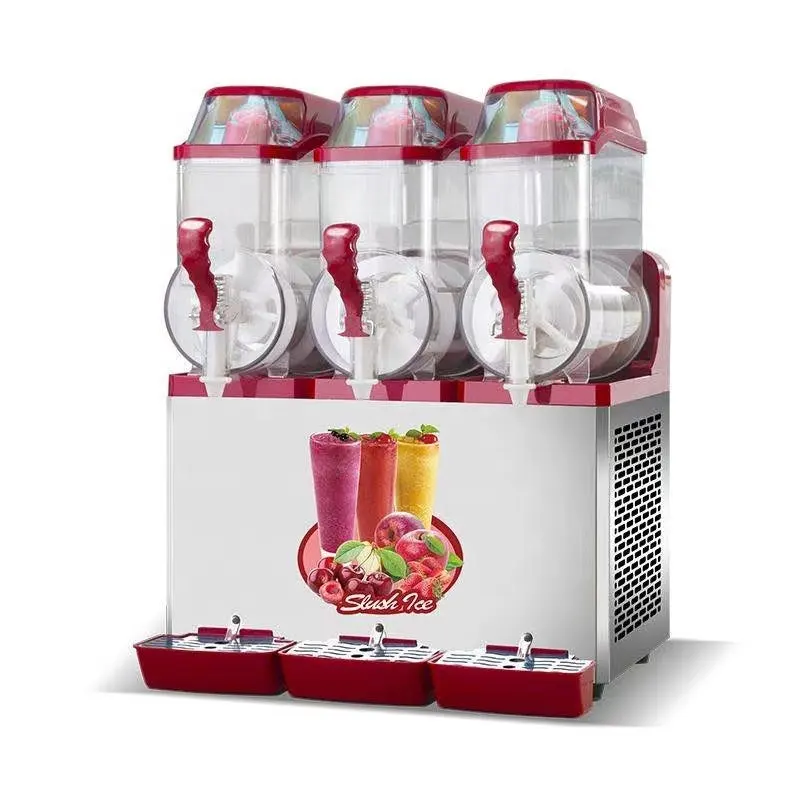 Catering-Ausrüstung Große Kapazität 3 Tank Frozen Drink Machine 12L Commercial Slush Machine