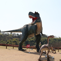 Gerçekçi Animatronik Velociraptor Dinozor Gerçek Boyutta Hareketli Robotik Model Park Müze Sergisi Çocuk Eğlencesi Açık Hava