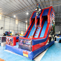 Château gonflable commercial à vendre, avec toboggan, château gonflable pour enfants, vente en gros, château gonflable Spiderman pour toboggan