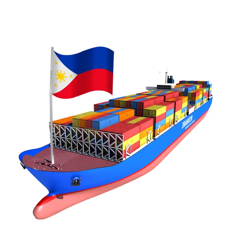 चीन मनीला फिलीपींस के लिए दरवाजा डिलिवरी सागर शिपिंग सेवाओं + सीमा शुल्क निकासी + दरवाजा वितरण