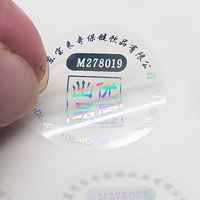Autocollants holographiques 3D personnalisés, étiquettes de sécurité anti-contrefaçon, autocollants transparents holographiques en rouleau