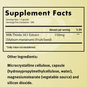 Vente chaude OEM - Personnalisable - Chardon-Marie 150 mg - Extrait de silymarine, complément alimentaire pour le soutien de la fonction hépatique - Product Image 2