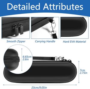 Estuche de transporte personalizado de EVA para cepillos de dientes eléctricos <span class=keywords><strong>Oral</strong></span>-<span class=keywords><strong>B</strong></span> Pro e <span class=keywords><strong>iO</strong></span>, bolsa de almacenamiento impermeable para viaje con bolsillo de malla y correa para la muñeca. - Product Image 2