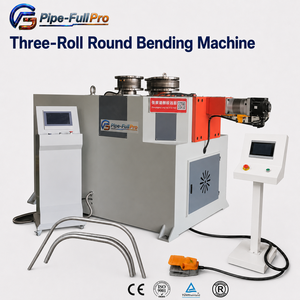 Industrial 3 <b>Roller</b> Pipe Rolling Machine CNC PLC Control Profile <b>Roller</b> for Heavy Duty <b>Metal</b> Bending - Product Image 1