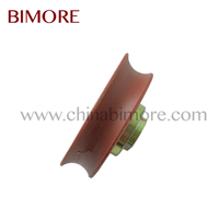 Rodillo Metálico para Colgar en la Puerta del Ascensor del Hotel Bimore, KM89629G02, OD44mm, W12mm, 6200Z, M8