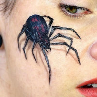 Autocollants imperméables temporaires DIY pour décorations de fête d'Halloween, autocollants squelette et chauve-souris pour enfants, autocollants tatouages métalliques laser citrouille pour visage et corps