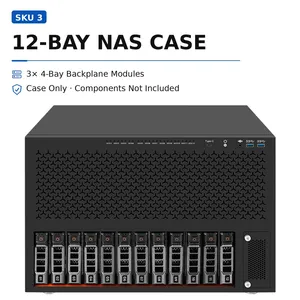 CW-N Serisi 6 8 12 Bölmeli NAS Sunucu Kasası Sıcak Değiştirilebilir SATA SFF-8643 ATX MATX ITX 8 PCIe Depolama Şasisi - Product Image 3