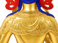 Statue de Vajrasattva en Cuivre Doré OEM, Sculpture Artisanale de Divinité Bouddhiste Tibétaine, Plaqué Or pour Temple et Sanctuaire, Vente en Gros