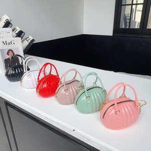 Yeni Kadın Çantası Taşınabilir Çapraz Askılı PVC Çanta Küçük Balkabağı Çantası Moda Küçük - Product Image 2