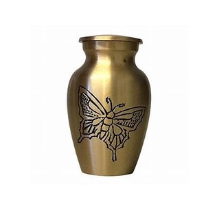 Venta caliente de alta calidad artesanal listo para enviar recuerdos de cremación de latón para restos humanos Mini urna para cenizas - Product Image 6