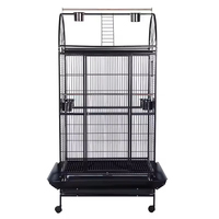 Nouvelle arrivée : volière pour oiseaux 170*60*81cm, cage à oiseaux décorative de luxe en métal avec roulettes fixables