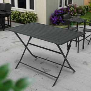 <span class=keywords><strong>Table</strong></span> <span class=keywords><strong>basse</strong></span> hexagonale pratique pour l'extérieur en aluminium à installation zéro <span class=keywords><strong>Table</strong></span> de terrasse <span class=keywords><strong>pliante</strong></span> résistante structurée et légère - Product Image 3