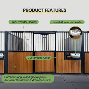 Çiftlik binicilik istikrarlı toptan ürünler at ekipmanları ahır at durak ön sürgülü kapı - Product Image 1