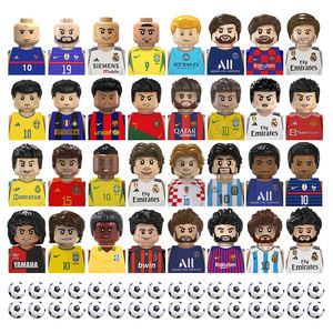 Star del calcio di vendita calda <span class=keywords><strong>Action</strong></span> <span class=keywords><strong>Figure</strong></span> giocattolo blocchi di costruzione del giocatore di calcio Mini <span class=keywords><strong>Figure</strong></span> - Product Image 1