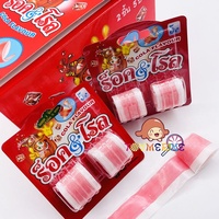 Bonbons gélifiés 2-en-1 en rouleaux double saveur cola et fruits, bonbons moelleux à mâcher pour enfants, vente en gros