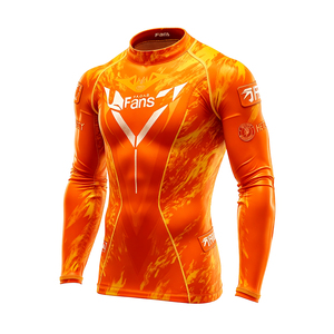 Maglietta a Maniche Lunghe Unisex Personalizzata con Stampa in Sublimazione, Protezione UV, Compressione per Surf, BJJ, MMA, <span class=keywords><strong>Boxe</strong></span> - Product Image 6
