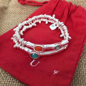 <span class=keywords><strong>Pulsera</strong></span> de Cobre con Baño de Oro de 18K y Dije con Logotipo UN50 Original, Cadena de Eslabones, Joyería, Regalo. Puede Solicitar el Catálogo UN50 al Vendedor. - Product Image 4