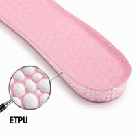 Semelles intérieures sport en ETPU blanc effet popcorn, unisexes, légères, écologiques, anti-odeur, antichoc, pour baskets et bottes