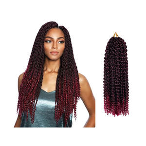 <span class=keywords><strong>Passion</strong></span> <span class=keywords><strong>twist</strong></span> cheveux mode africaine synthétique crépus ombre <span class=keywords><strong>crochet</strong></span> tressage extension de cheveux <span class=keywords><strong>passion</strong></span> <span class=keywords><strong>twist</strong></span> <span class=keywords><strong>crochet</strong></span> cheveux vague d'eau - Product Image 5