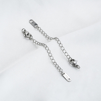 Chaîne d'extension en acier inoxydable 316 plaqué or 14 carats, inaltérable, pour accessoires de bijoux faits main (bracelets et colliers)