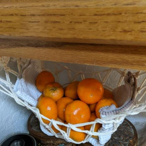Original macrame fruit hammock, hanging fruit basket for kitchen