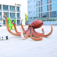 Tamaño gigante Animatronic animales marinos vida pulpo para Oceanario acuario parque marino