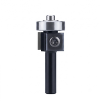 Mata Bor Router Miaorui 8mm Shank Flush Trim, Pisau Ganda yang Dapat Diganti, Pemotong Kayu, Alat Ukiran CNC