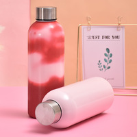 Bouteille d'eau personnalisée en acier inoxydable 304 à simple paroi, forme cola, gobelet sportif, OEM ODM, emballage avec logo