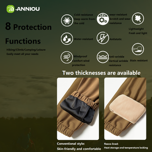 Ingrosso <span class=keywords><strong>pantaloni</strong></span> Anti-tempesta da uomo primavera autunno sport per il tempo libero <span class=keywords><strong>pantaloni</strong></span> da trekking spessi antivegetativi antivegetativi - Product Image 3