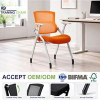 Chaise d'entraînement scolaire moderne empilable et légère, avec structure métallique durable, chaise ergonomique pour visiteurs, idéale pour les salles de réunion et de formation
