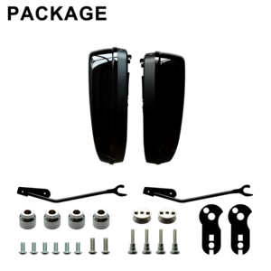 Sacoches arrière en plastique ABS noir brillant + fibre de verre pour Softail FXBB FXST 2018+ Sacoches ABS coupées 24L pour CVO Road - Product Image 6