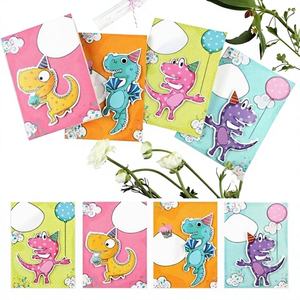 นามบัตรลายไดโนเสาร์ขนาดเล็กของ Jude Lyjenny ออกแบบโลโก้เองได้ กระดาษอาร์ต 250 แกรม พิมพ์ CMYK+ปั๊มฟอยล์ทอง เคลือบด้านด้านหลัง สำหรับโรงเรียน - Product Image 1