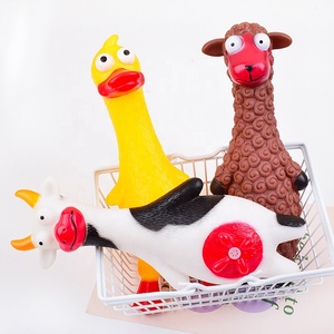 Cow Shaped Squeaky Puppy Dog Toys Small Dogs Chewing Pet Toys Vinyl With Sound <strong>Squeaker</strong> - Product Image 2