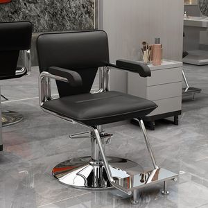 Silla de Peluquería Hidráulica Ergonómica Moderna y Sencilla, Giratoria 360 Grados, de Cuero Sintético, con Elevación - Product Image 2