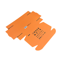 Boîtes d'expédition écologiques imperméables en carton ondulé orange gaufré, fabriquées à partir de matériaux recyclés biodégradables, design JAX Free, pour chaussettes et chaussures