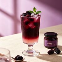 Lotlong Groothandel Geconcentreerde Echte Fruitverse Moerbeienjam 35% Brix 1,2kg 12 Vaten Bubble Tea Dranken Thuis